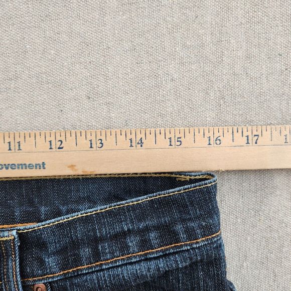 David Kahn Jeans Women 10 Blue Denim Stretch Bootcut Mid Rise 32x32 Made in USA - Picture 9 of 16